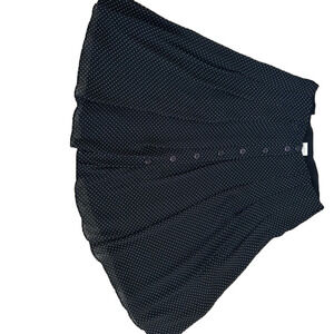 Emma James Polka Dot Fully Lined Button Front Skirt